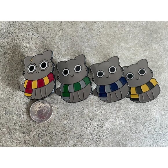 Harry Potter Cats Lapel Pin Lot of 4 pins - Picture 1 of 4